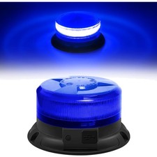 LED Blaulicht Akku Rundumleuchte 9 Blinkmodi Magnetfuß USB Kabel Polizei