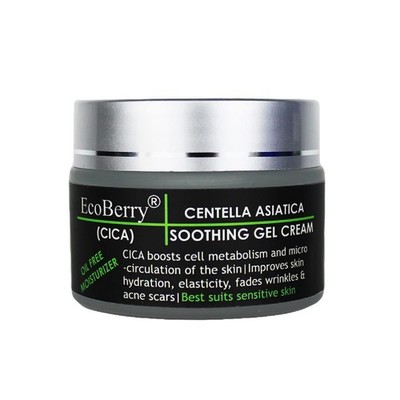EcoBerry Centella Asiatica Beruhigende Gelcreme Für Alle Hauttypen 50Gm