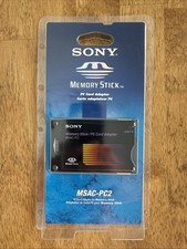 NEW SONY PCMCIA Type II Memory Stick Adapter MSAC-PC2 for PC Card SEALED