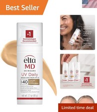 Fragrance-Free Tinted Sunscreen with Zinc Oxide for Daily Hydration - SPF 40