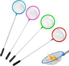 4 Stück Aquarium Kescher Fischnetz, Feinmaschig Und Reißfest, Ideal Zum Fangen V