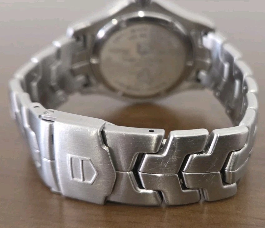 Tag Heuer 39mm Men's Link Limited Edition Blue Dial Cayman SS Watch Ref: WJ111E - image 3 of 4