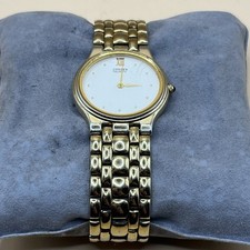 citizen Color Oro  6020 34mm quartz watch men Vintage Retro Da Revisionare