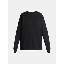 NEW Oversized Sweatshirt Midweight Black No Boundaries Small Cotton Blend NWT