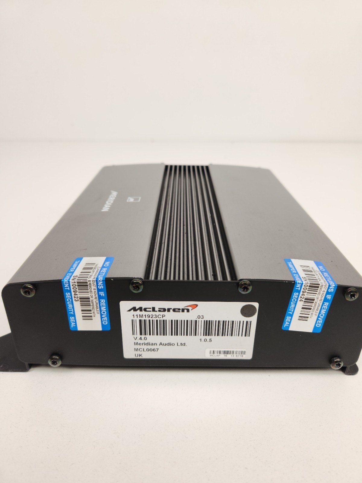 2015-2016 MCLAREN 650S SPIDER MERIDIAN AMPLIFIER AUDIO SOUND CONTROL MODULE OEM 