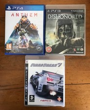 PS3 and PS4 Game Bundle Anthem, Ridge Racer 7, Dishonored