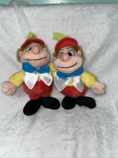Vintage WDW Disney World Tweedle Dee & Tweedle Dum Plush Beanbags Disney Parks