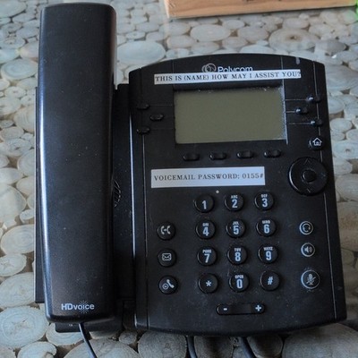 Polycom VVX 300 VoIP System 6-Line HD Voice Speakerphone Ethernet