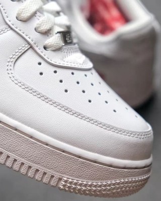 Size 8 - Nike Air Force 1 x Supreme Low Box Logo - White for sale
