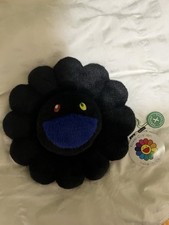 Takashi Murakami Black Flower Cushion Pillow Plush 30cm