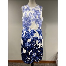 Carmen Marc Valvo sleeveless floral dress siz...