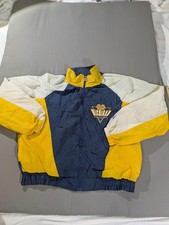 Vintage Michigan Wolverines Jacket Mens Large Blue Yellow NCAA Football Logo 7