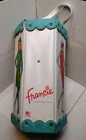 Vintage 1965 Mattel Barbie Friend Francie Mod Vinyl Hexagon Carrying Case