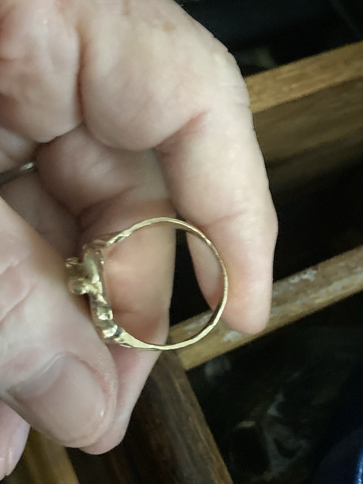 Solid Gold Tattoo Machine Ring - image 6