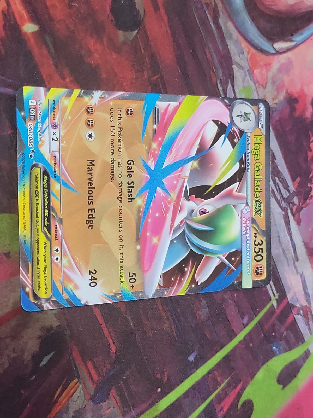 Mega Gallade ex 048/086 Me04: Chaos Rising Holo