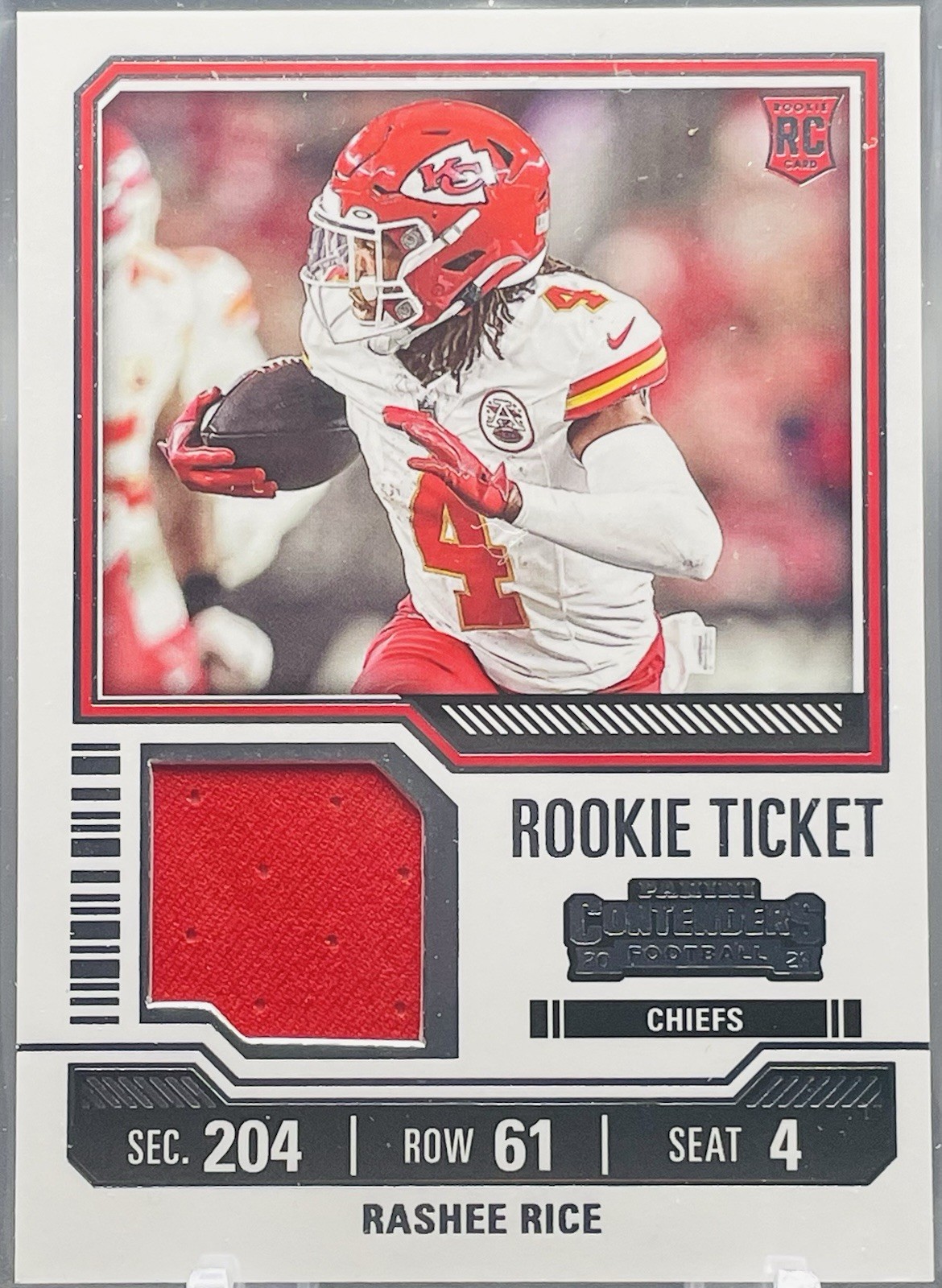 2023 Panini Contenders - Rookie Ticket Swatches #TS28 Rashee Rice (MEM, RC)
