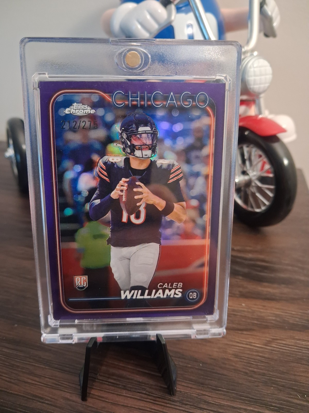 2024 Topps Chrome - Rookies Caleb Williams #202 Purple Refractor /275 (RC)