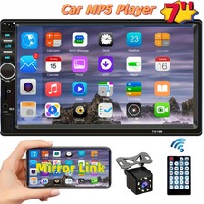 Car Stereo 2 Din Car Radio 7" MP5 Player with Backup Camera,HD Support USB SD FM