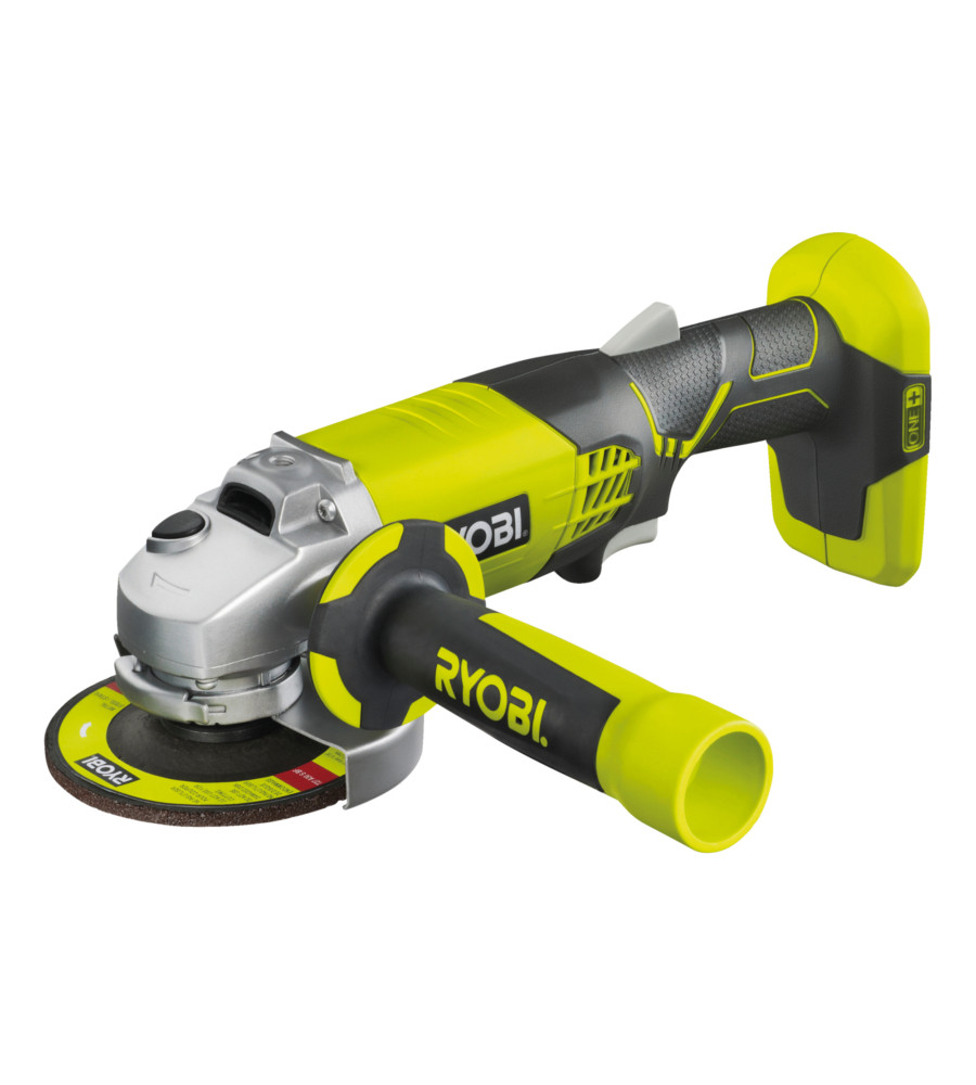SMERIGLIATRICE ANGOLARE A BATTERIA RYOBI "R18AG-0" MOLA DA 115MM 18V, SOLO CO...