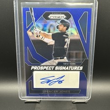 2024 Panini Prizm Prospect Signatures Spencer Jones #PS-SJ Blue /49 NY Yankees