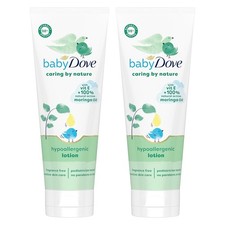 Dove Baby Caring by Nature, Hypoallergenic Lotion, Vitamin E, 8 fl oz, Pack of 2