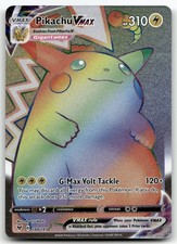Pikachu VMAX (Secret) #188/185 (Holo) (LP) SWSH04: Vivid Voltage SWSH04 Pokemon