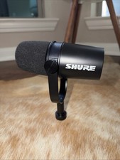 Shure MV7X Dynamic Podcast XLR Microphone with Voice Isolation Black w/ XLR Cord