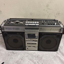 Sharp GF-555S Vintage Stereo Boombox Ghettoblaster Japan Radio Cassette as is