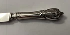 Antique Sterling Silver Monticello Rogers Lunt Bowlen Dinner Knife  w/Mono