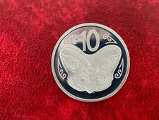 New Zealand 1975 10 Cent Proof Coin-Ex. Mint Set -Uncirculated