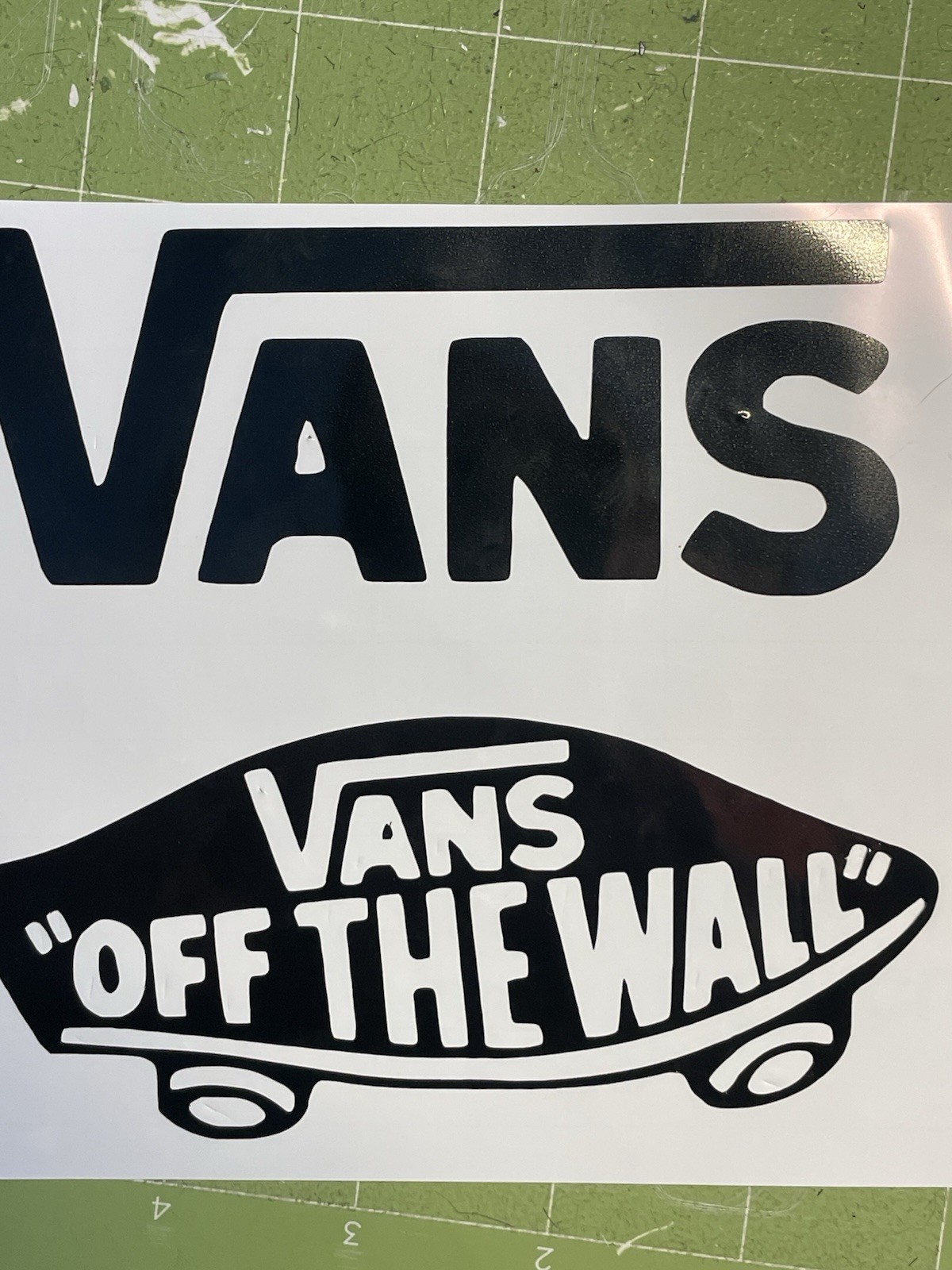 Sticker Black Model Vans Off The Wall Design