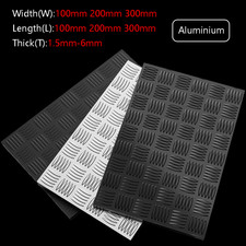 Aluminium Plate Sheet with raised anti-slip pattern 100mm 200mm 300mm