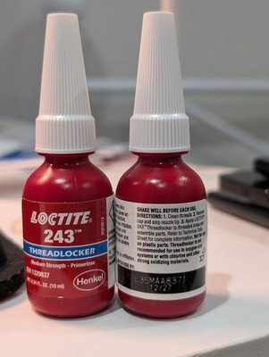 Loctite 243 (10ML) Bottles 2x