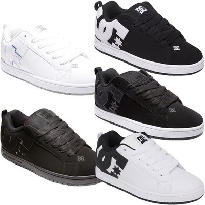 DC Shoes Herren Court Graffik Leder Low Top Skater Turnschuhe Sneaker Schuhe