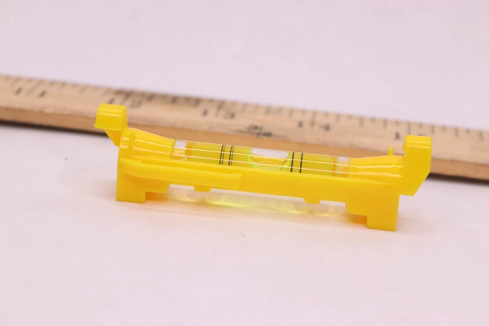 (6-Pk) High Visibility Line Level Plastic Yellow 3" - Image 2 of 3