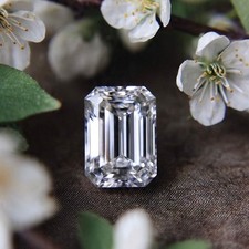 5 Ct Lab Grown CVD Diamond Loose - Emerald Cut D Color VVS1 Clarity Certified