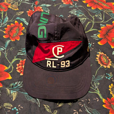 U.S. Polo Assn. RL-93 Colourblock Adjustable Cycling Cap Navy Red Green
