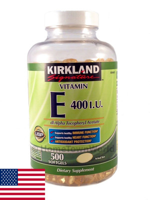 Vitamin E 400 IU 500 Softgels - Immune, Skin, & Eye Health Support
