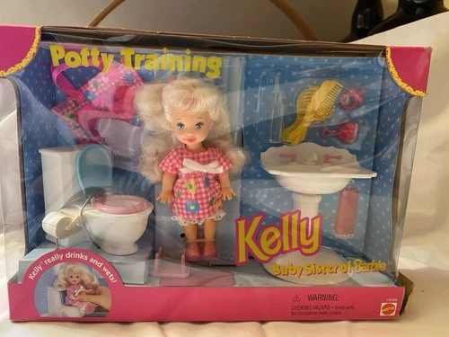 Barbie Kelly Doll Potty Training Baby Sister 1996 Vintage 16066 Mattel Unopened