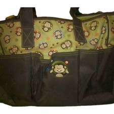Babyboomers Diaper Tote Bag 7 pocket Design Bag Unisex Diaper Bag Top Monkey...