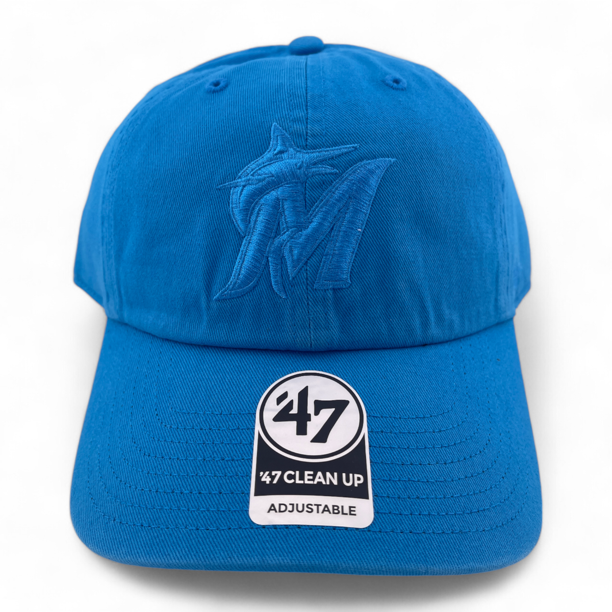 47 Brand Miami Marlins MLB TC Tonal Blue Clean Up Adjustable Dad