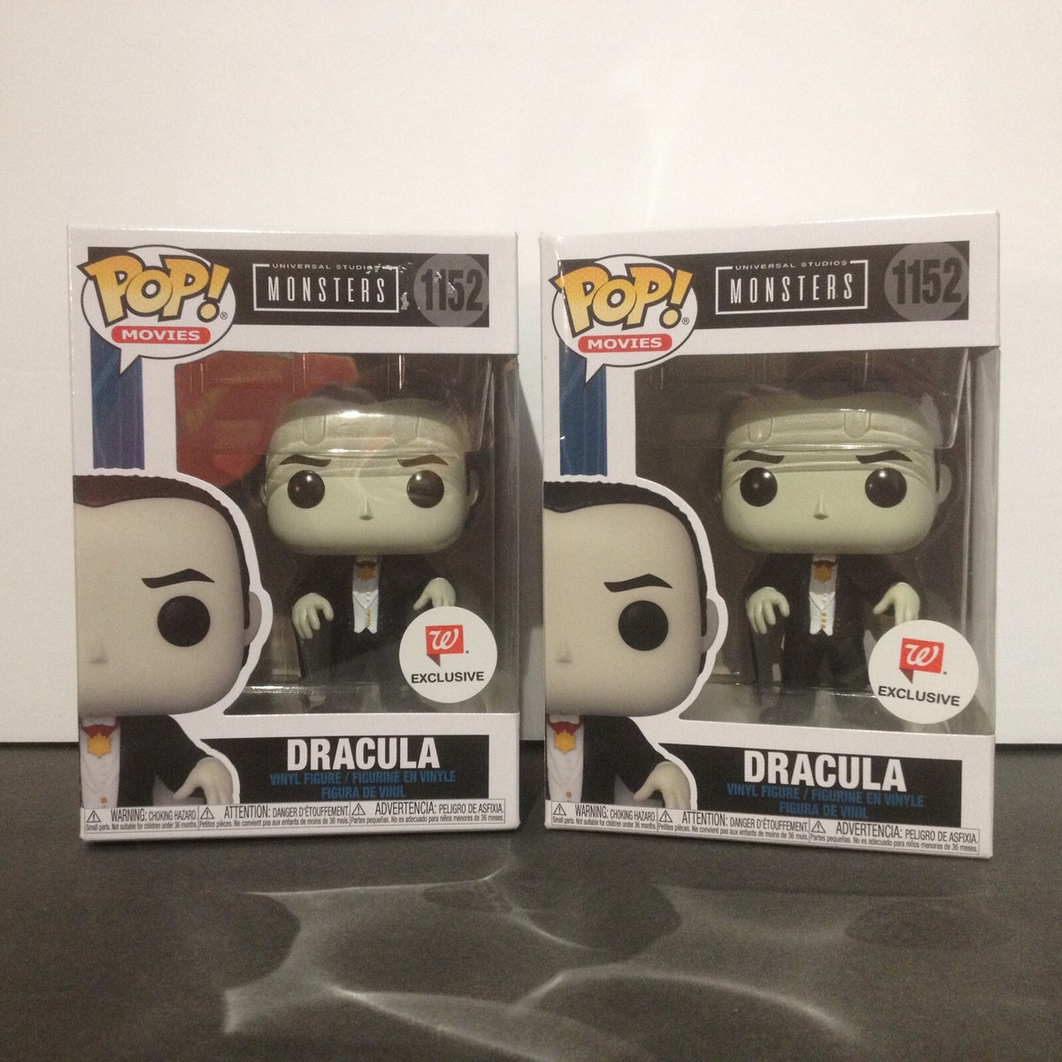 Funko Pop Universal Studios Monsters DRACULA 1152 -- Two NEW