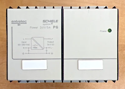 Entrelec 2.423.416.00 Schiele Power Supply 24V 5A - Image 1 of 4