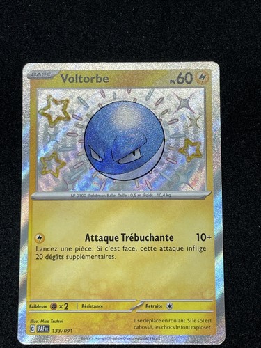 Carte Pokémon FR Voltorbe 133/091 Shiny EV4.5 Destinées De Paldéa