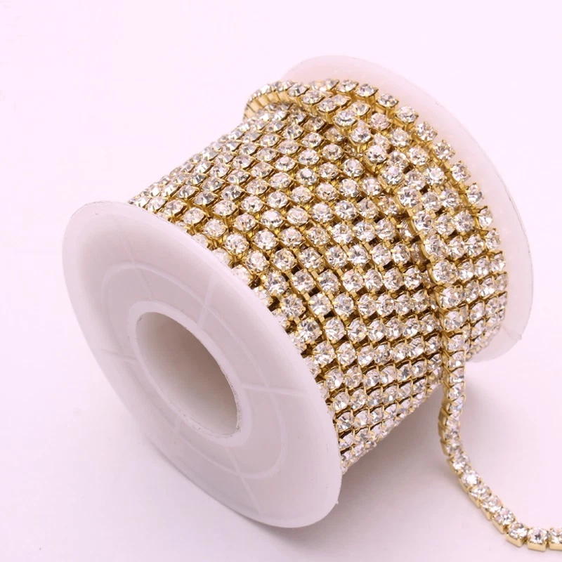 10码水晶水钻紧密链装饰缝纫工艺DIY装饰 — 第 2/4 张图片