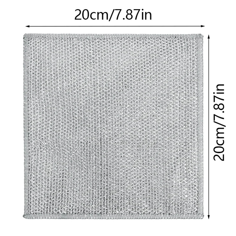 Rust Removal Cleaning Cloth Kitchen Dishwashing Metal Steel Wire ...