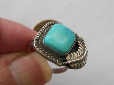 SIZE 8 STERLING SILVER ABALONE ARTISAN RING