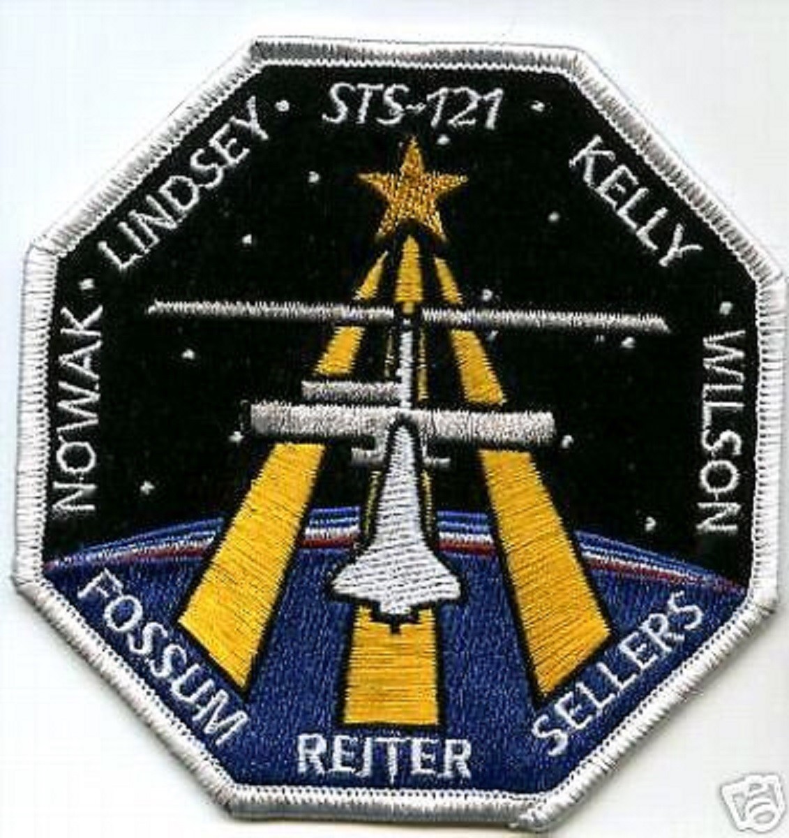 Parche Plancha De La Misión STS-121 Del Transbordador Espacial Discovery De NASA