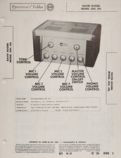 SAMS PHOTOFACT SERVICE MANUAL 253-6 DAVID BOGEN PRE-AMP JOH JOL