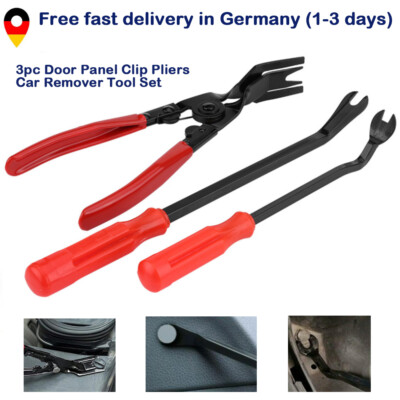 3pcs Door Trim Release Pliers Tool Clip Pliers Spread Rivets Loosen Clips New